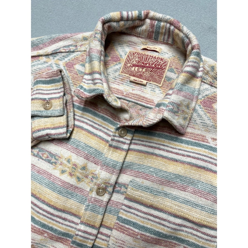 Vintage Brooklyn Cloth Southwest Tribal Boxy Fit Shirt Mens L 90s Surf Skater